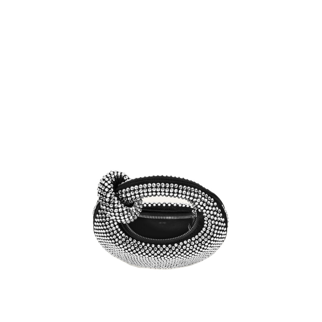 JW PEI Abacus Artificial Crystal Mini Top Handle Bag - Black by JW PEI