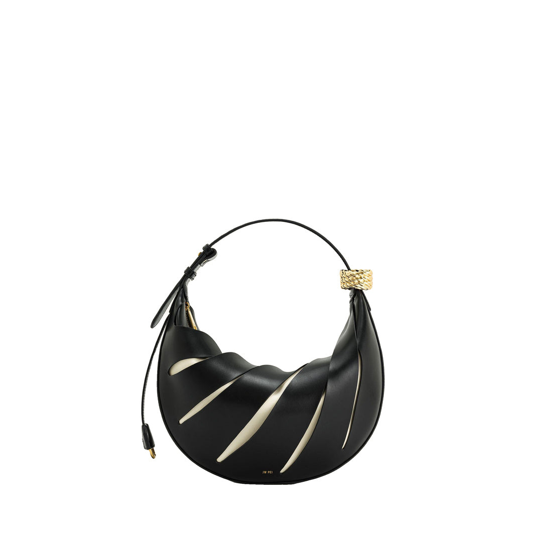 JW PEI Jana Hollow Out Shoulder Bag - Black by JW PEI