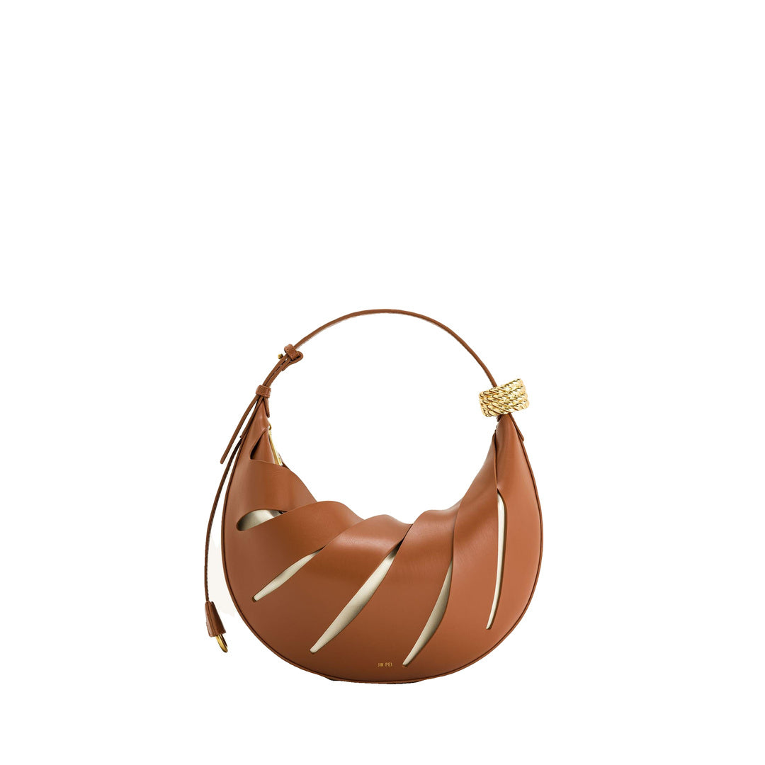 JW PEI Jana Hollow Out Shoulder Bag - Brown by JW PEI