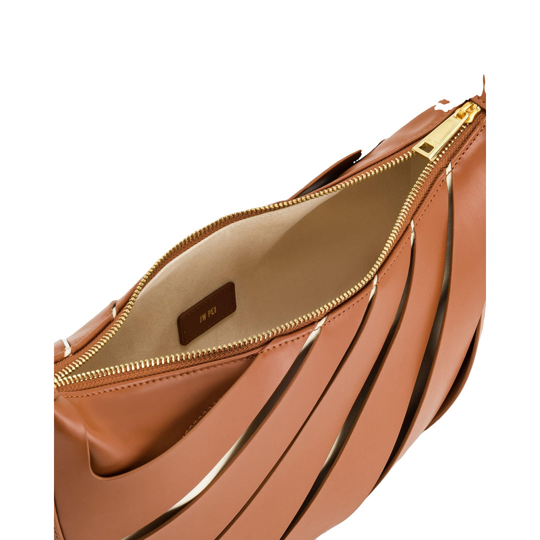 JW PEI Jana Hollow Out Shoulder Bag - Brown by JW PEI