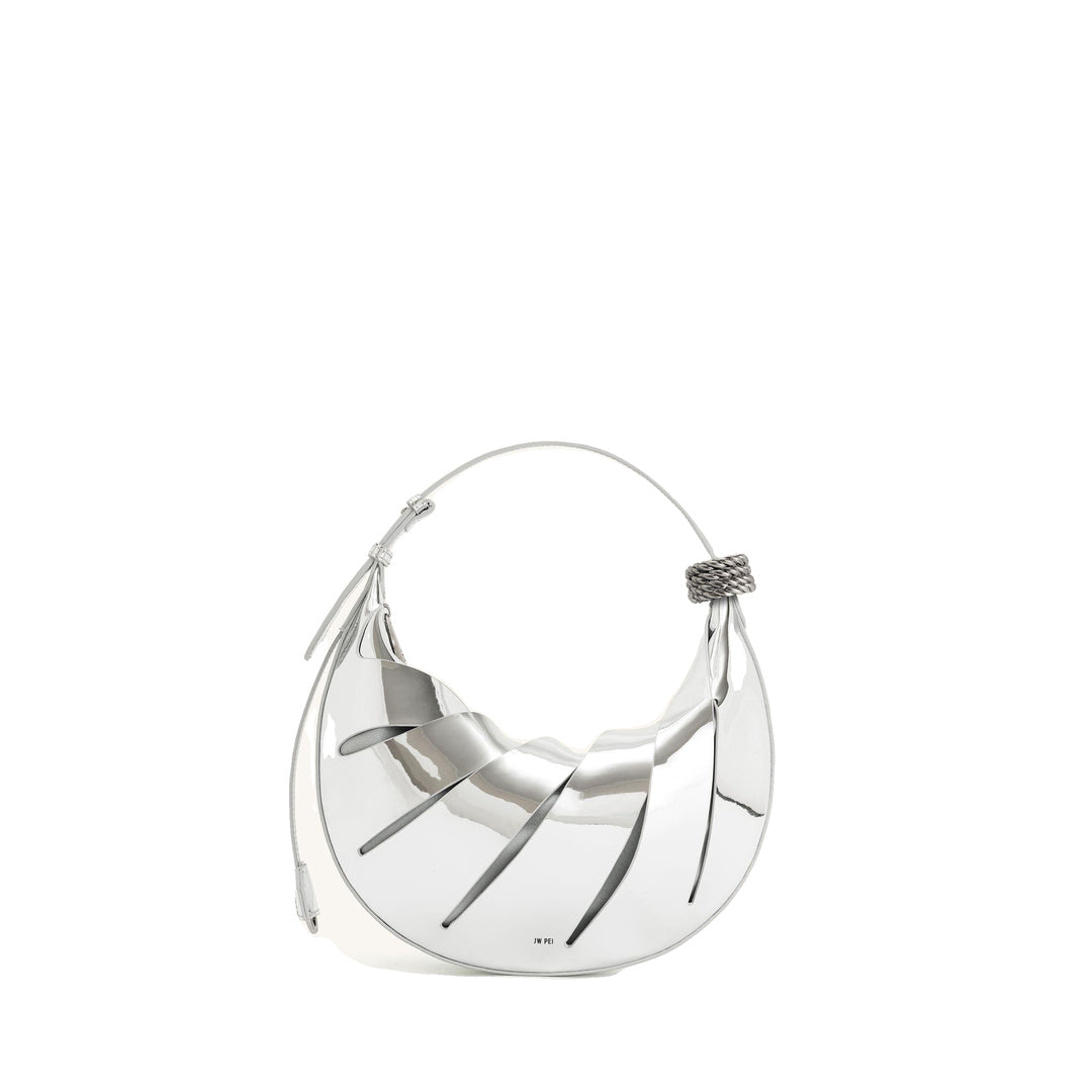 JW PEI Jana Hollow Out Shoulder Bag - Silver by JW PEI