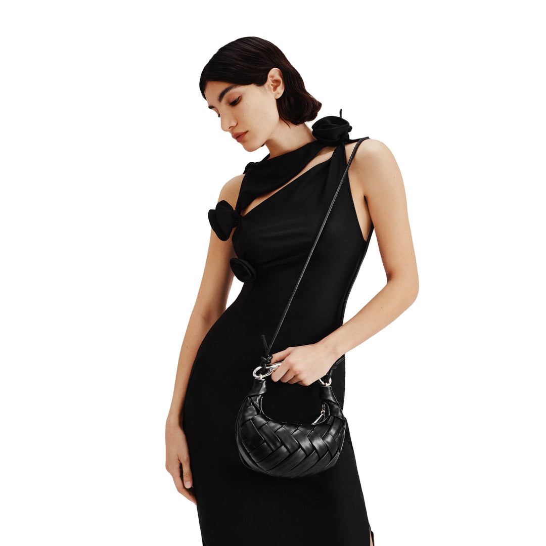 JW PEI Orla Weave Handbag - Black by JW PEI