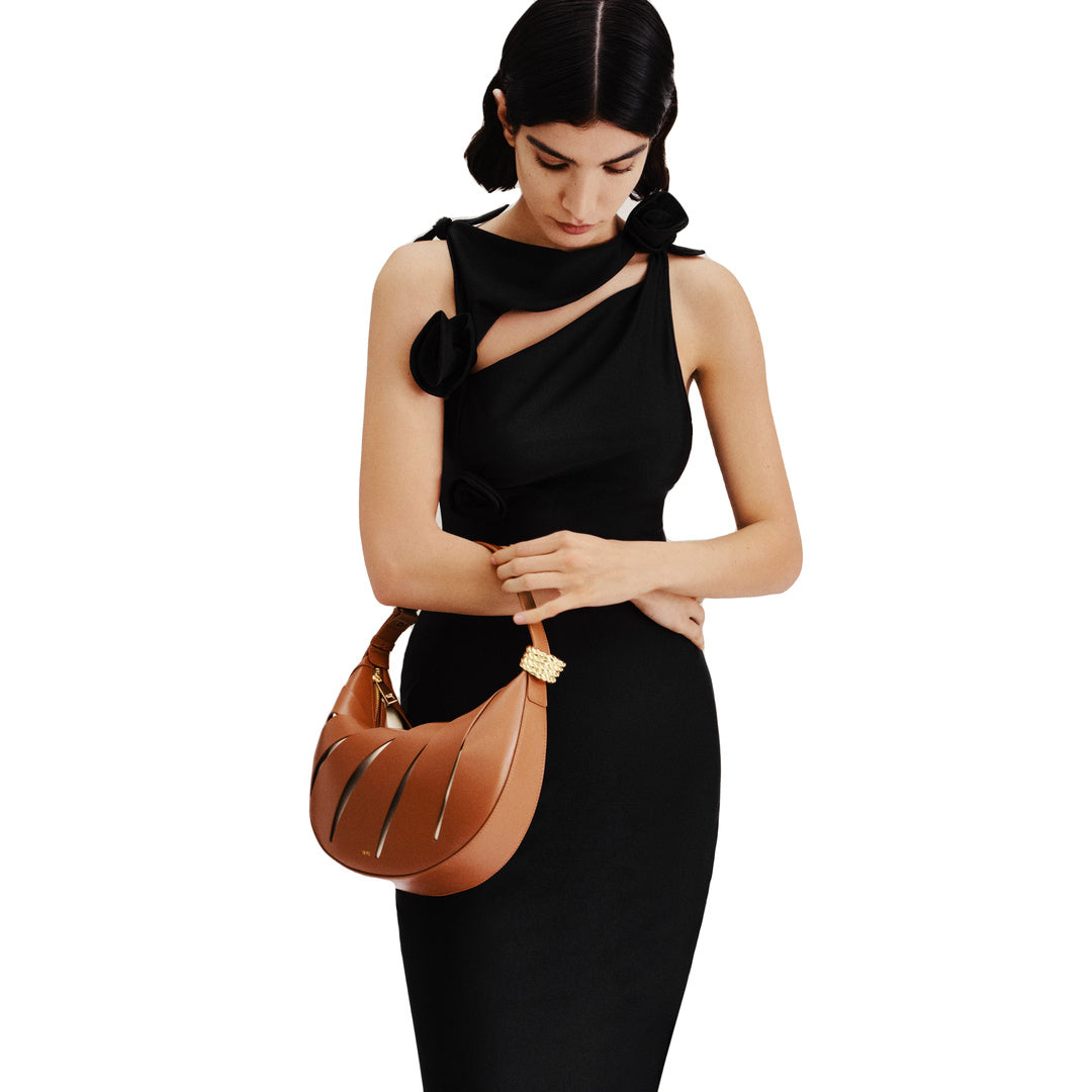 JW PEI Jana Hollow Out Shoulder Bag - Brown by JW PEI