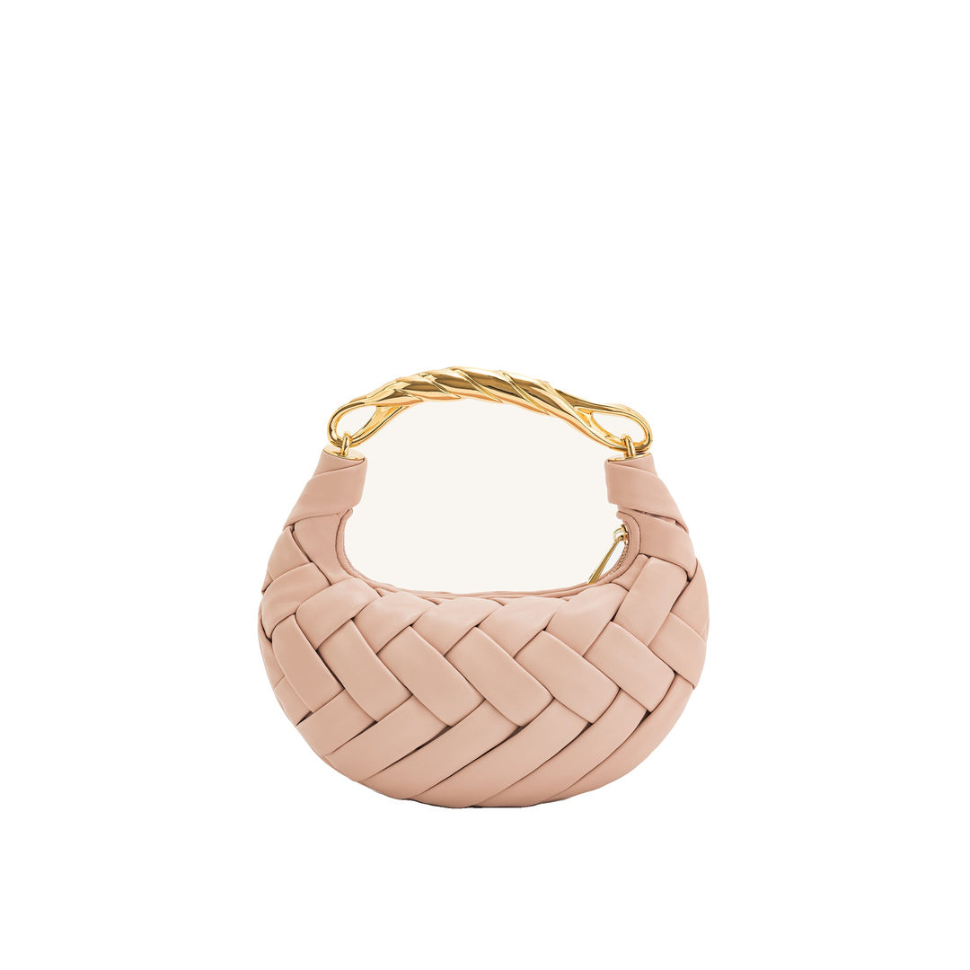 JW PEI Orla Weave Handbag - Pink Beige by JW PEI