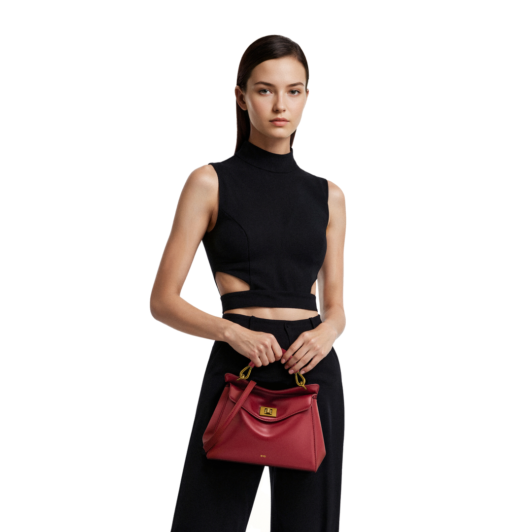 JW PEI Lucia Classic Top Handbag - Claret by JW PEI