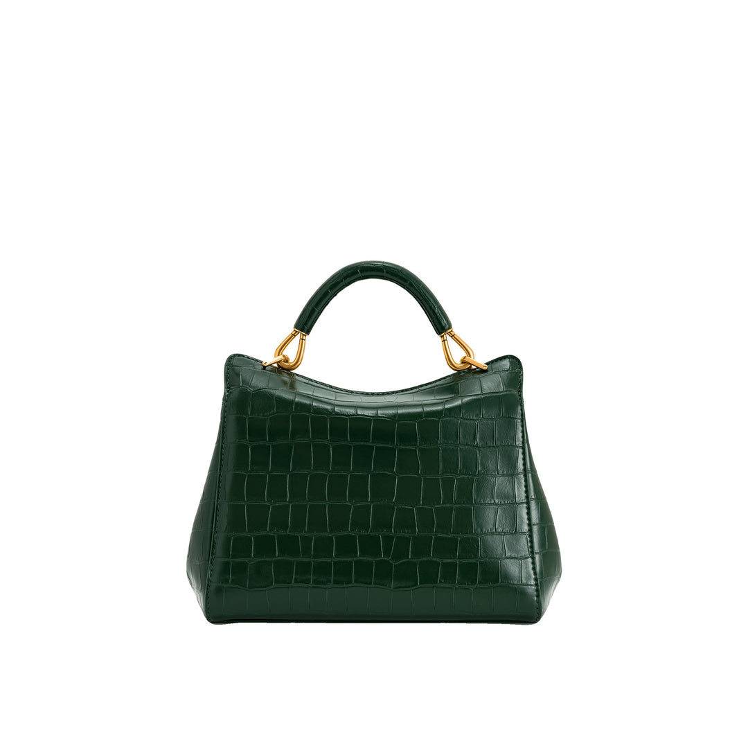 JW PEI Lucia Classic Top Handbag - Green Croc by JW PEI