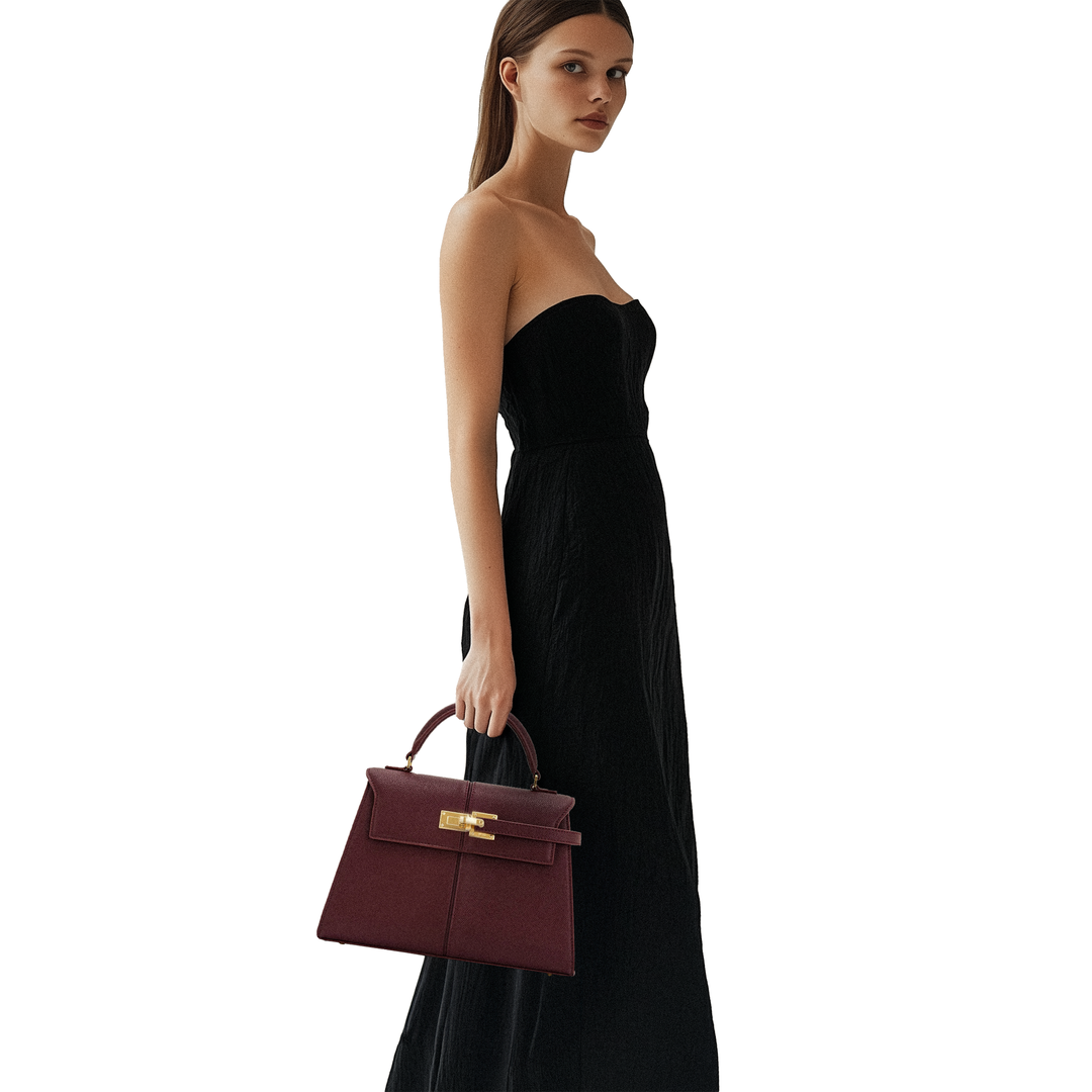 JW PEI Elise Large Top Handle Bag - Claret by JW PEI