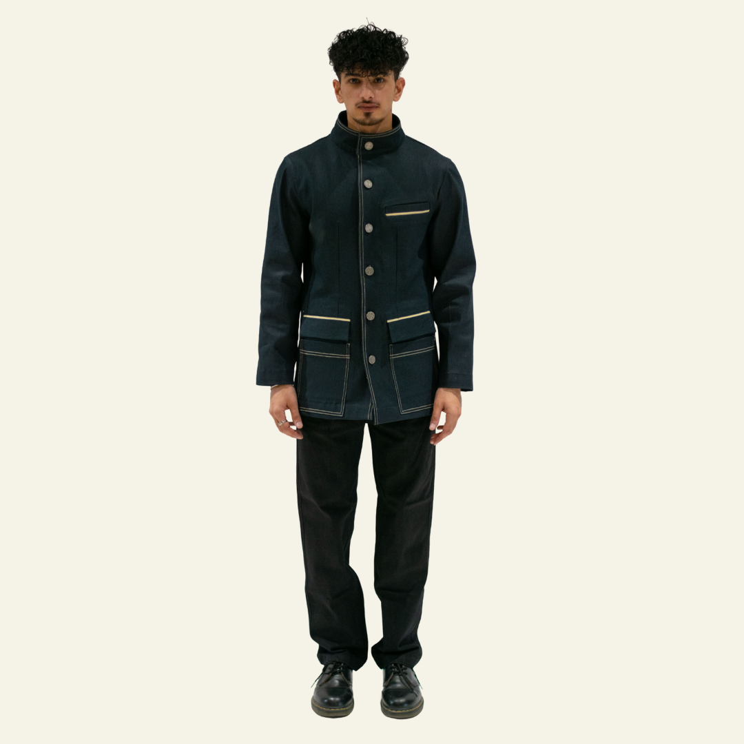 Men’s Dark Selvedge Blazer - Youth Rebellion by Old Gene