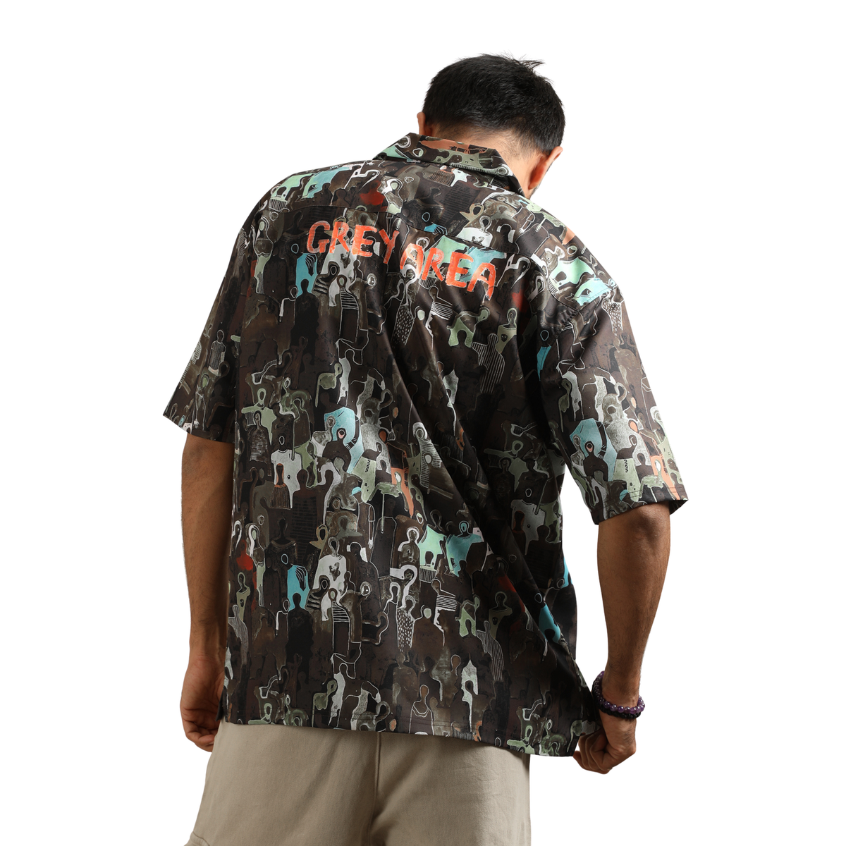 EARTHBOUND IMPRESSIONS CUBAN COLLAR SHIRT by GREY AREA