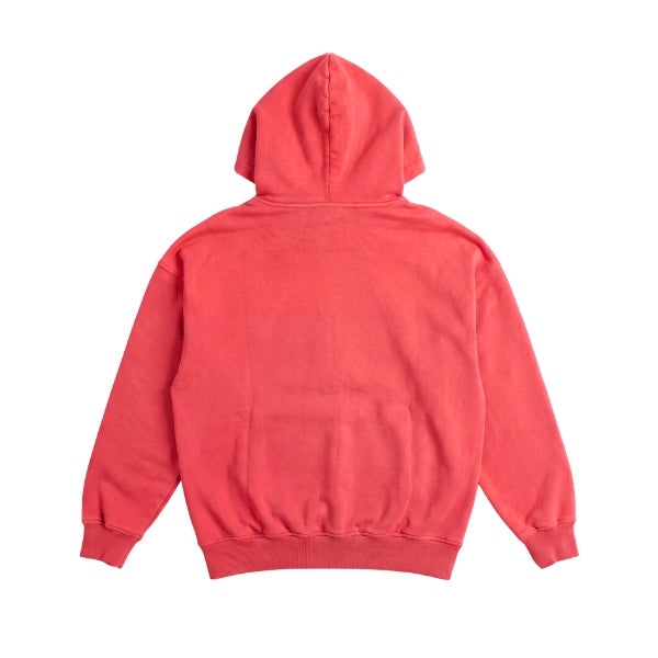 OVERDYED HEAVY WEIGHT HOODIE (BRIGHT SCARLET) by GREY AREA