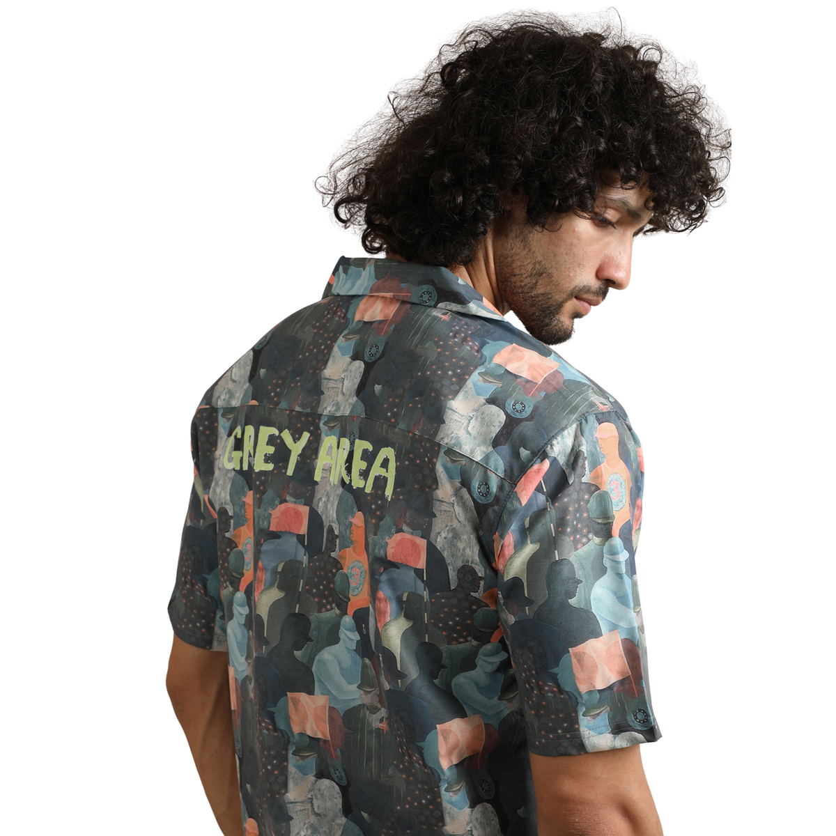 URBAN MIRAGE CUBAN COLLAR SHIRT by GREY AREA