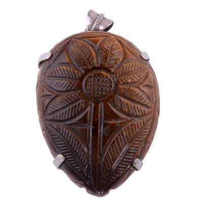 Tiger's Eye 925 Sterling Silver Pendant - main product photo (R100529-1)