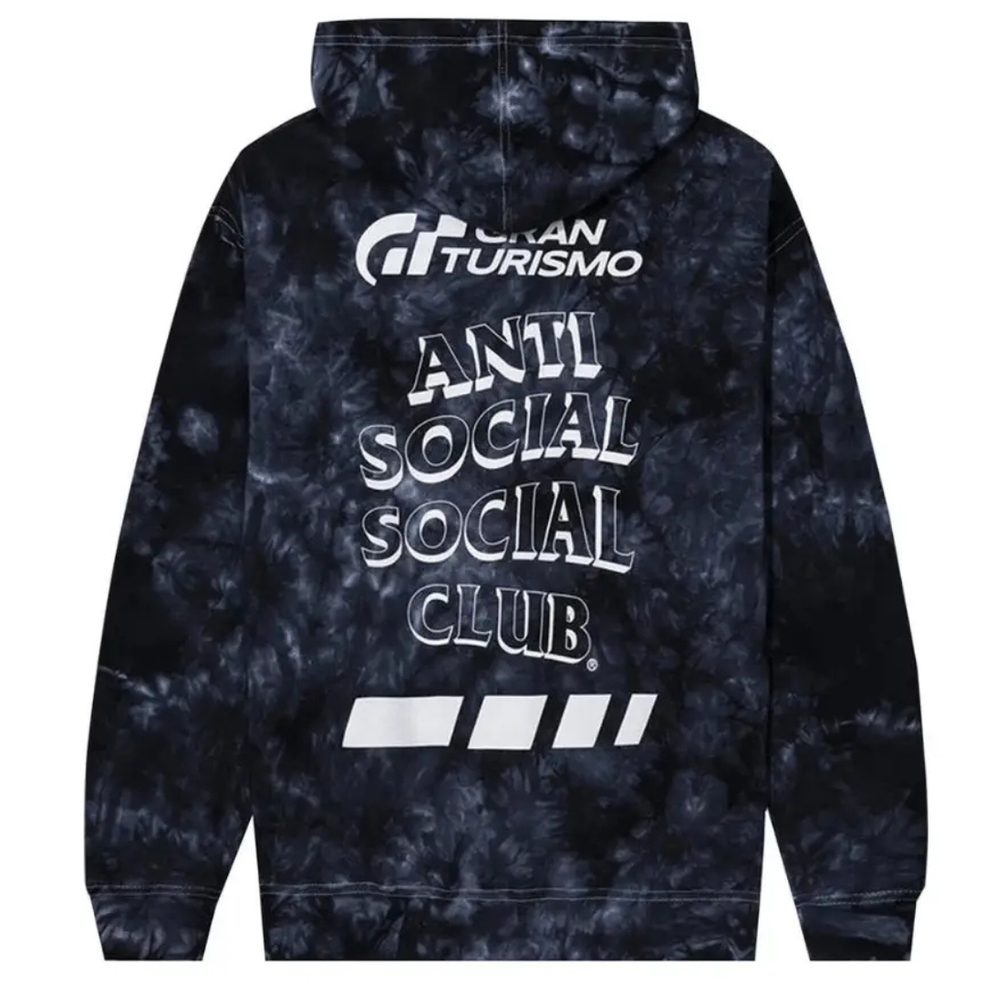 ANTI SOCIAL SOCIAL CLUB X GRAN TURISMO DYE HOODIE BLACK by ASSC