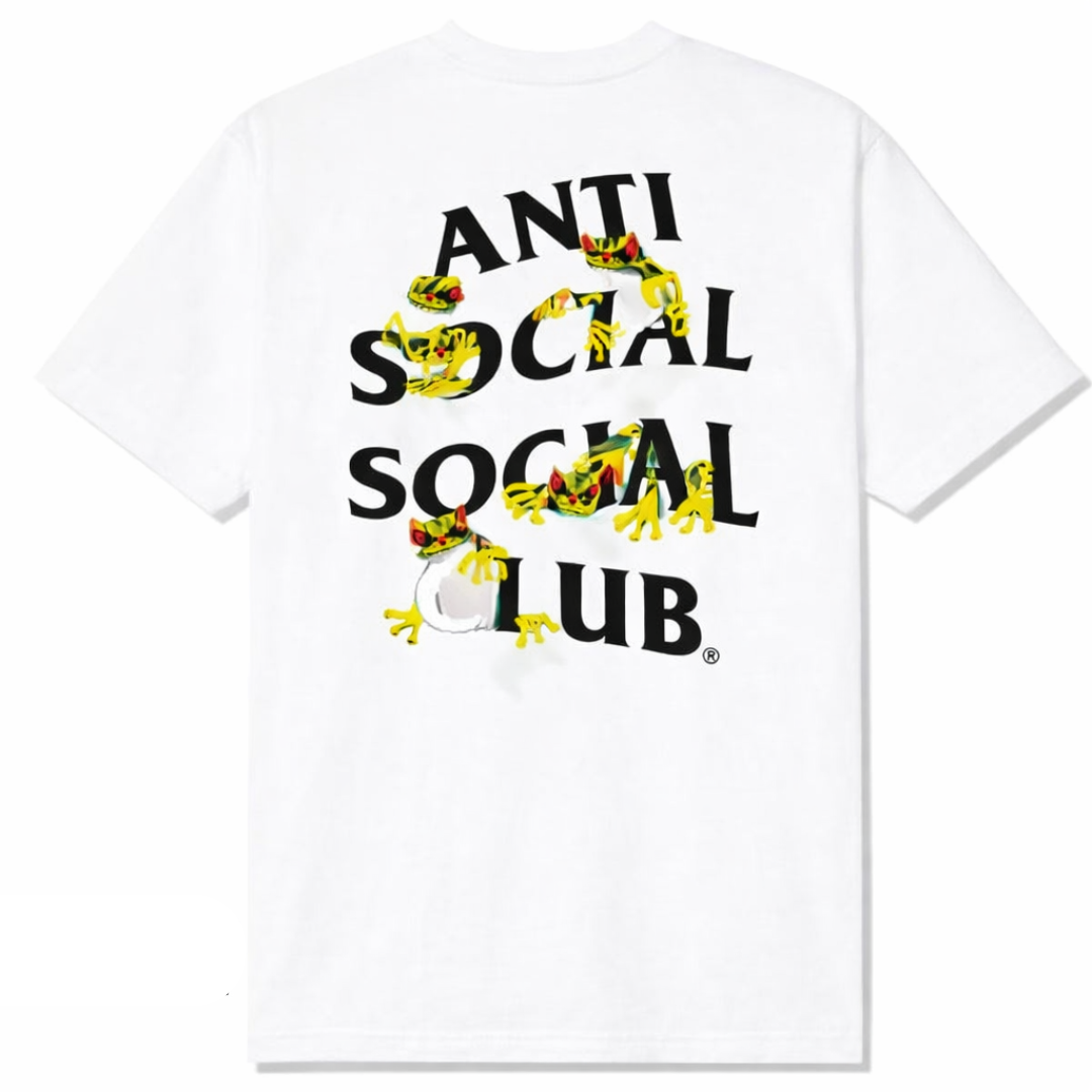 ASSC YELLOW BANDED TEE WHITE by ASSC