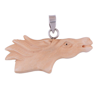Bone Face 925 Sterling Silver Pendant - R100542-12