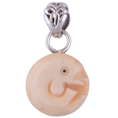 Bone Face 925 Sterling Silver Pendant - R100546-5