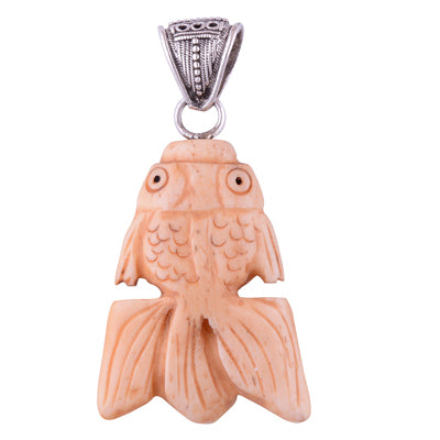 Bone Face 925 Sterling Silver Pendant - R100548-3