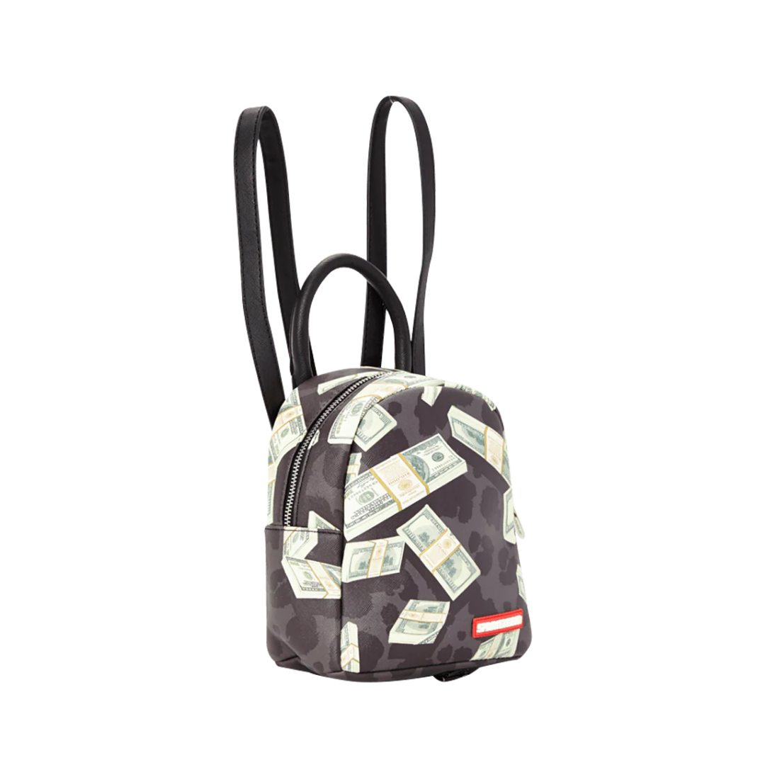 Sprayground money on black leopard print mini black by SPRAYGROUND