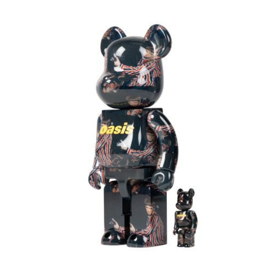 Bearbrick x Oasis Knebworth 1996 (Noel Gallagher) 100% & 400% Set by BEARBRICK