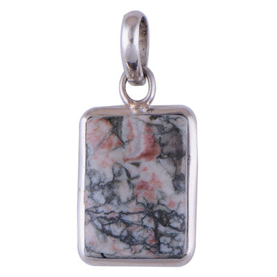 Leopard Jasper 925 Sterling Silver Pendant - R100156-22