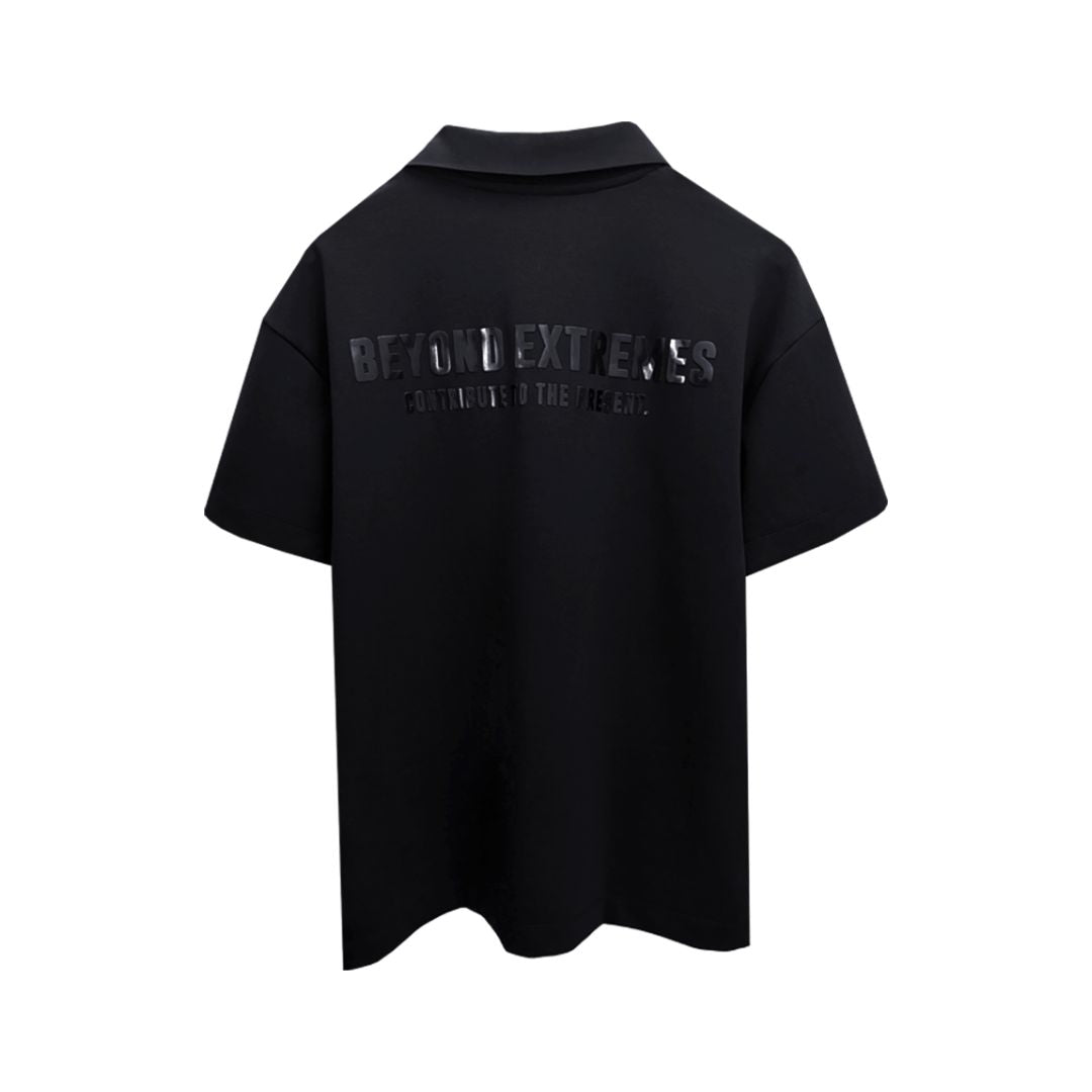 Everyday Polo T-shirt in Black [Unisex] by Beyond Extremes