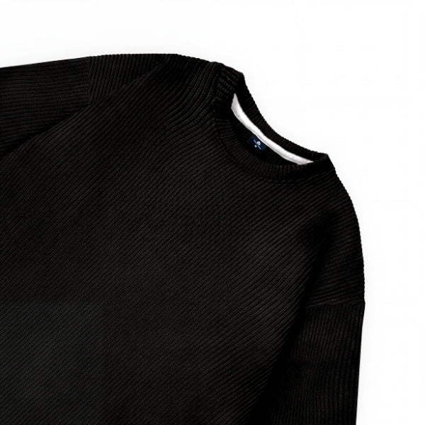 CO-ORD IN SWEATER KNIT FABRIC (BLACK) by GREY AREA