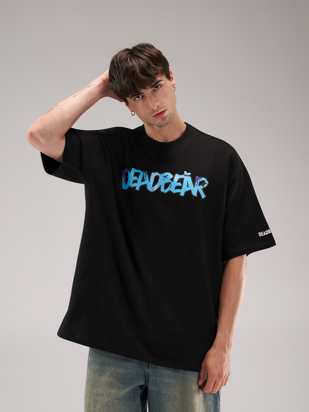 Harm No Bear Tee Black 2.0 by DEADBEAR