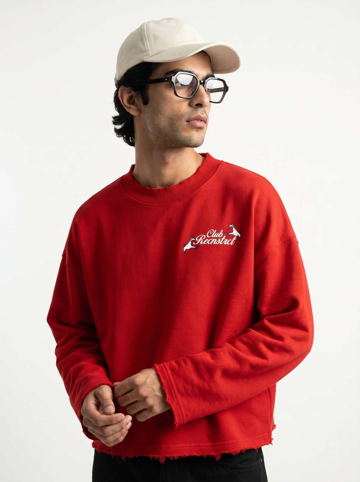 YOUniverse sweatshirt - Scarlet red by RECNSTRCT