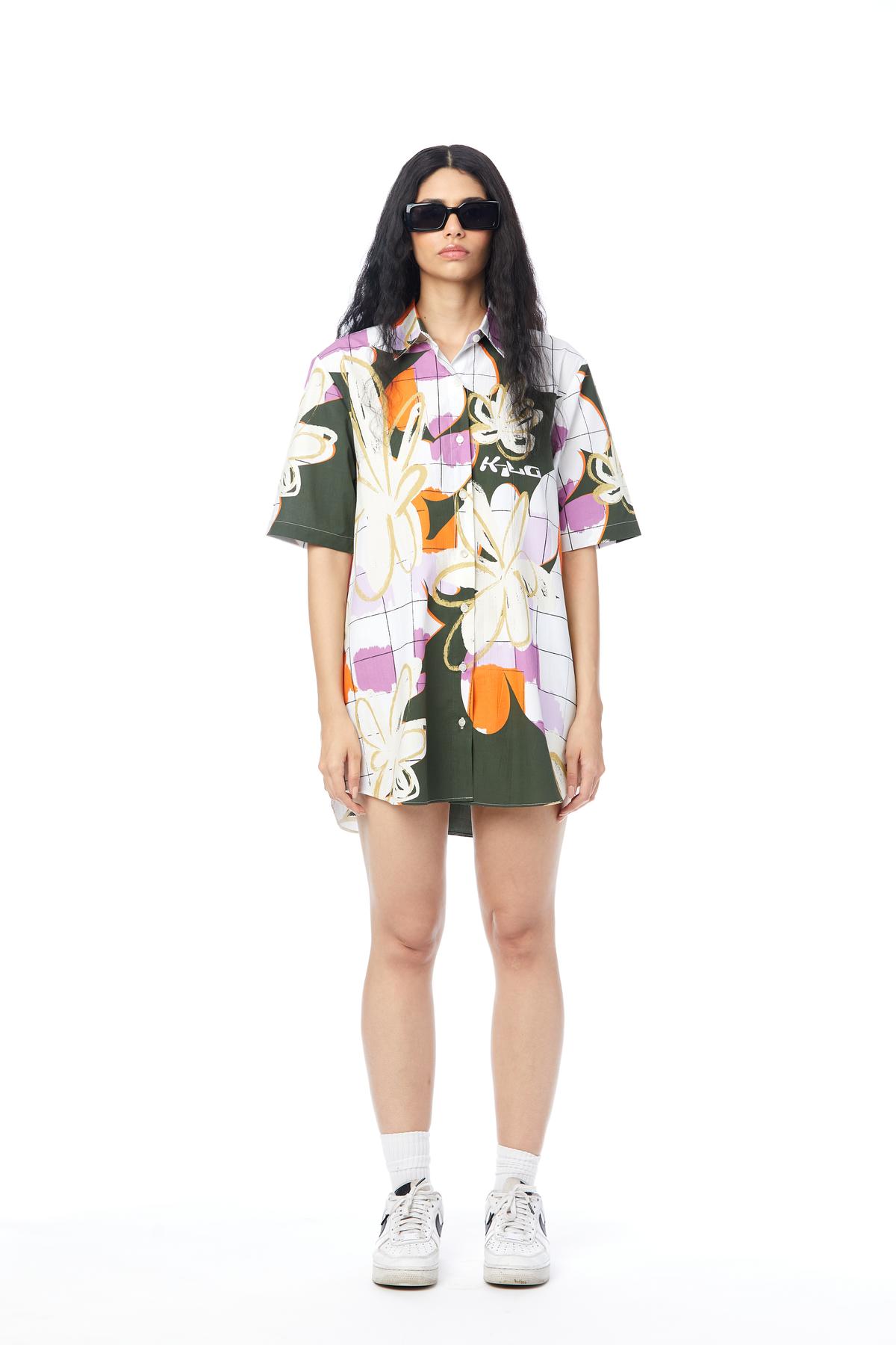 NOVA GRID SHIRT DRESS by Kilogram