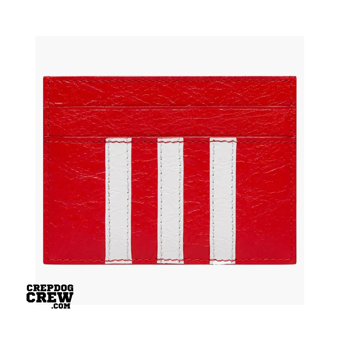 BALENCIAGA X ADIDAS CARD HOLDER RED by Balenciaga Accessories