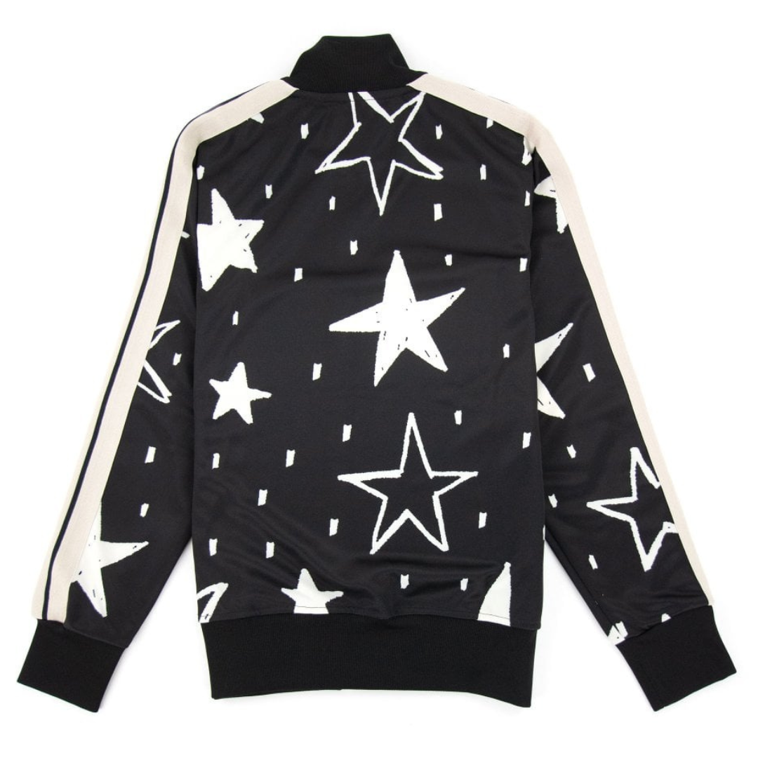 PALM ANGELS NIGHT SKY TRACK JACKET BLACK WHITE by Palm Angels