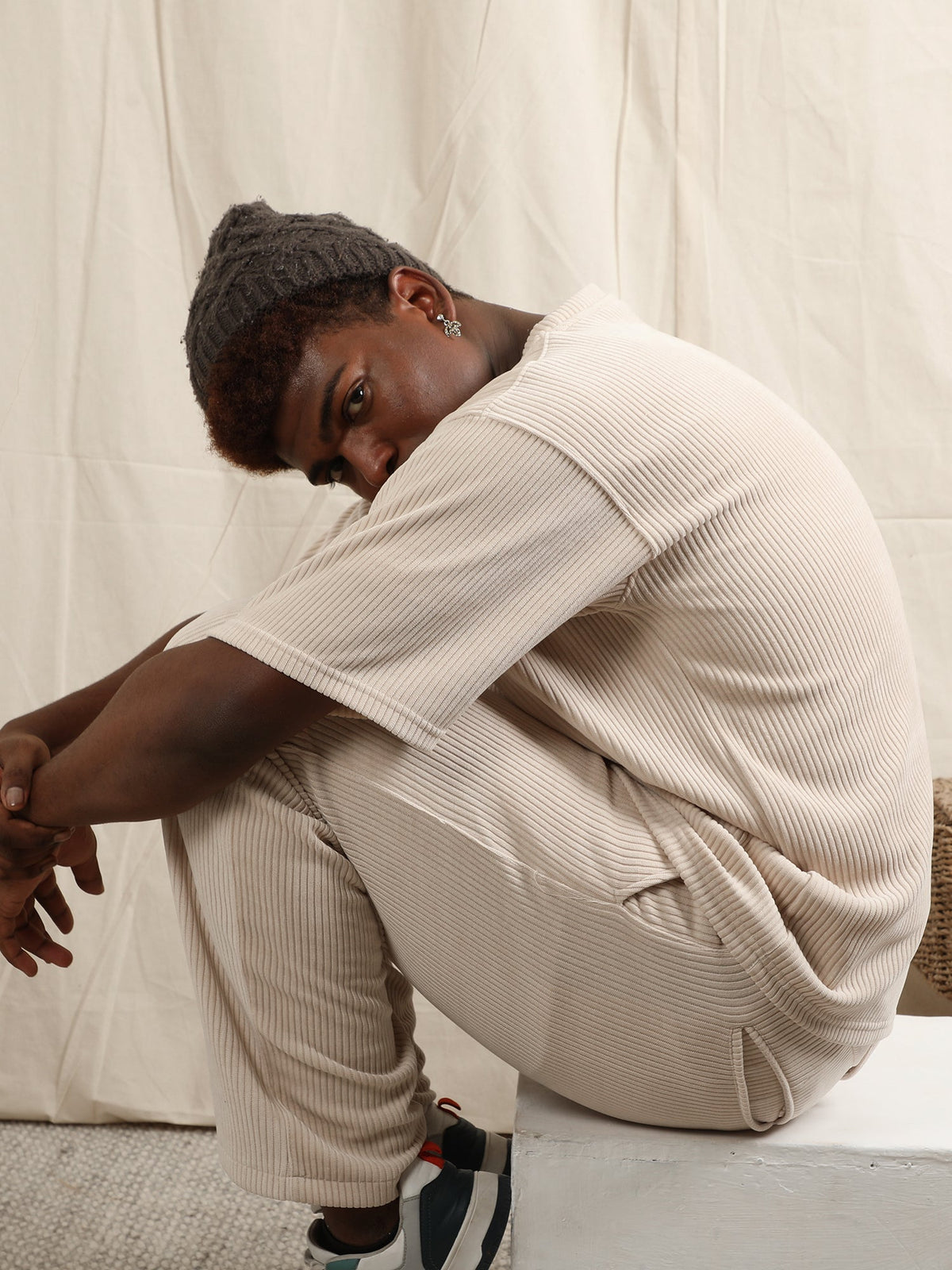 CORDUROY OFF WHITE TSHIRT by GREY AREA