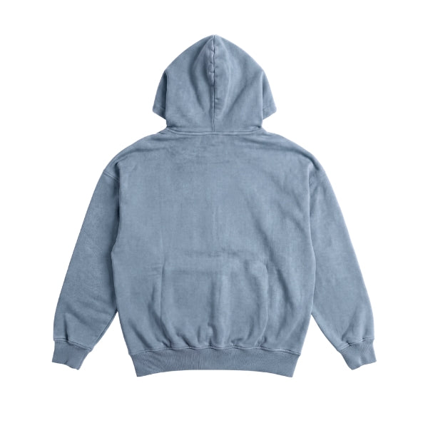 OVERDYED HEAVY WEIGHT HOODIE (GREY BLUE) by GREY AREA