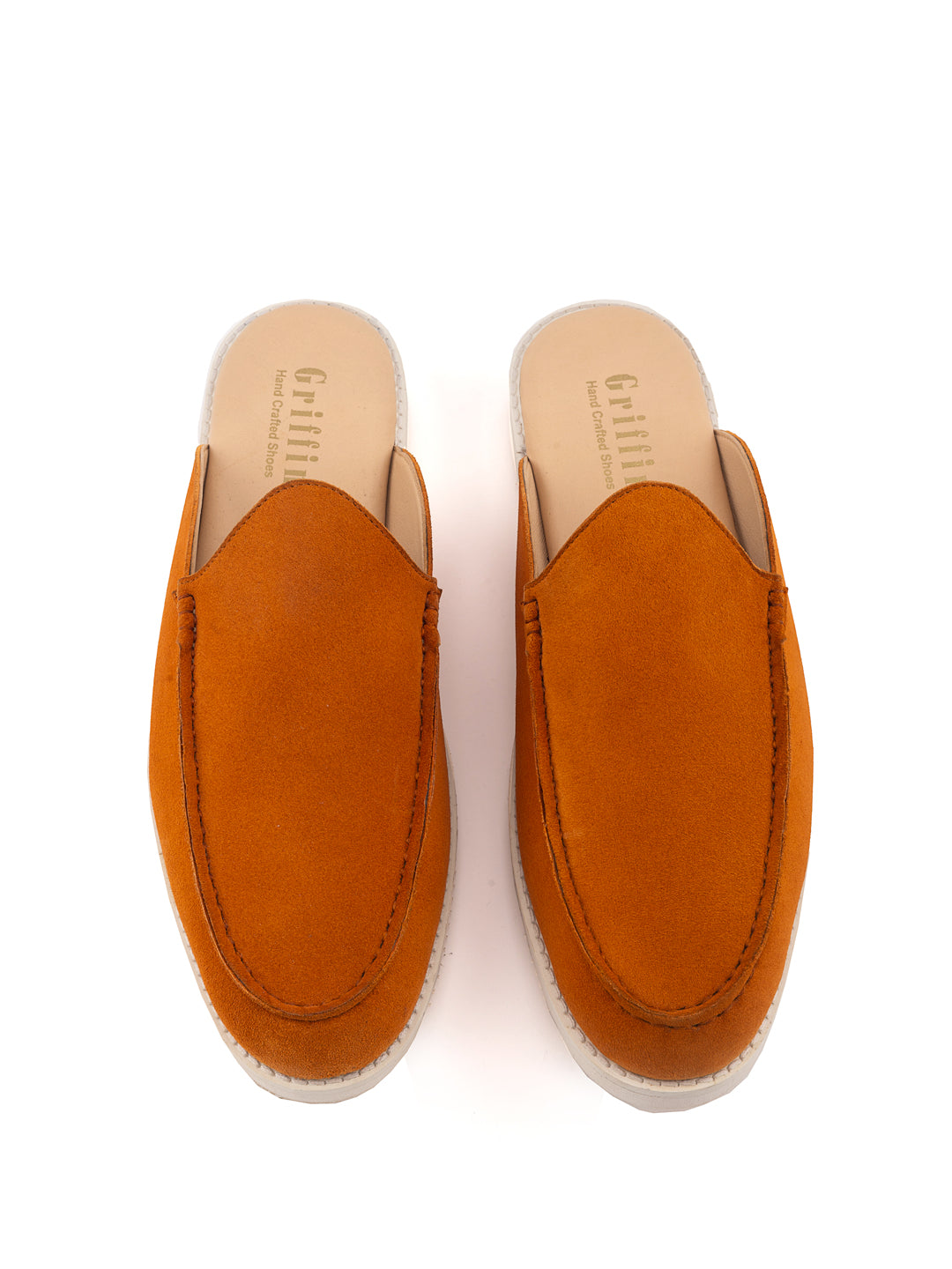 Vanilla Luxe Men's Mule Shoes – Cream Faux Leather