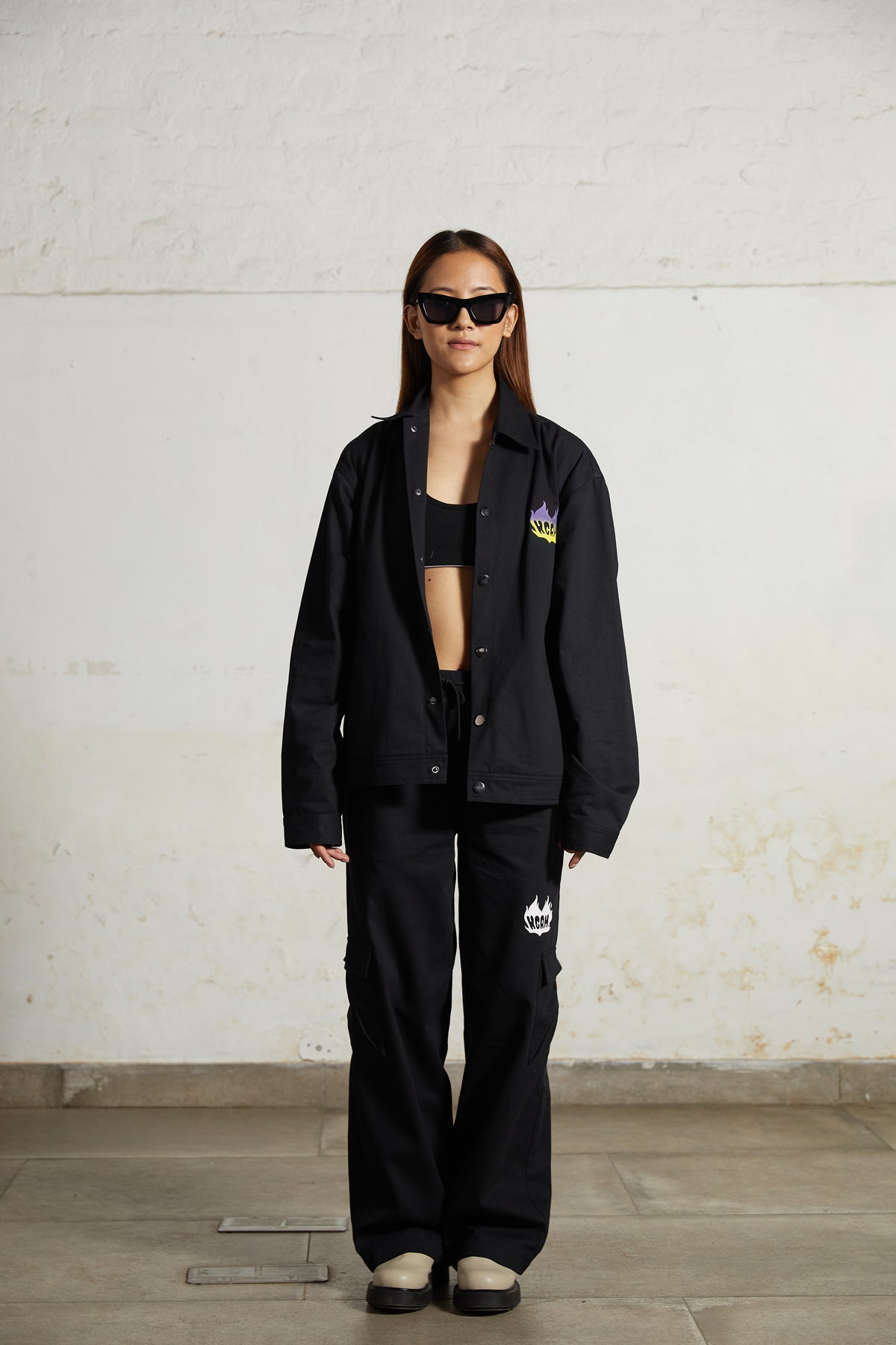 'Your Gram Sucks' Cotton Twill Shacket by Kilogram