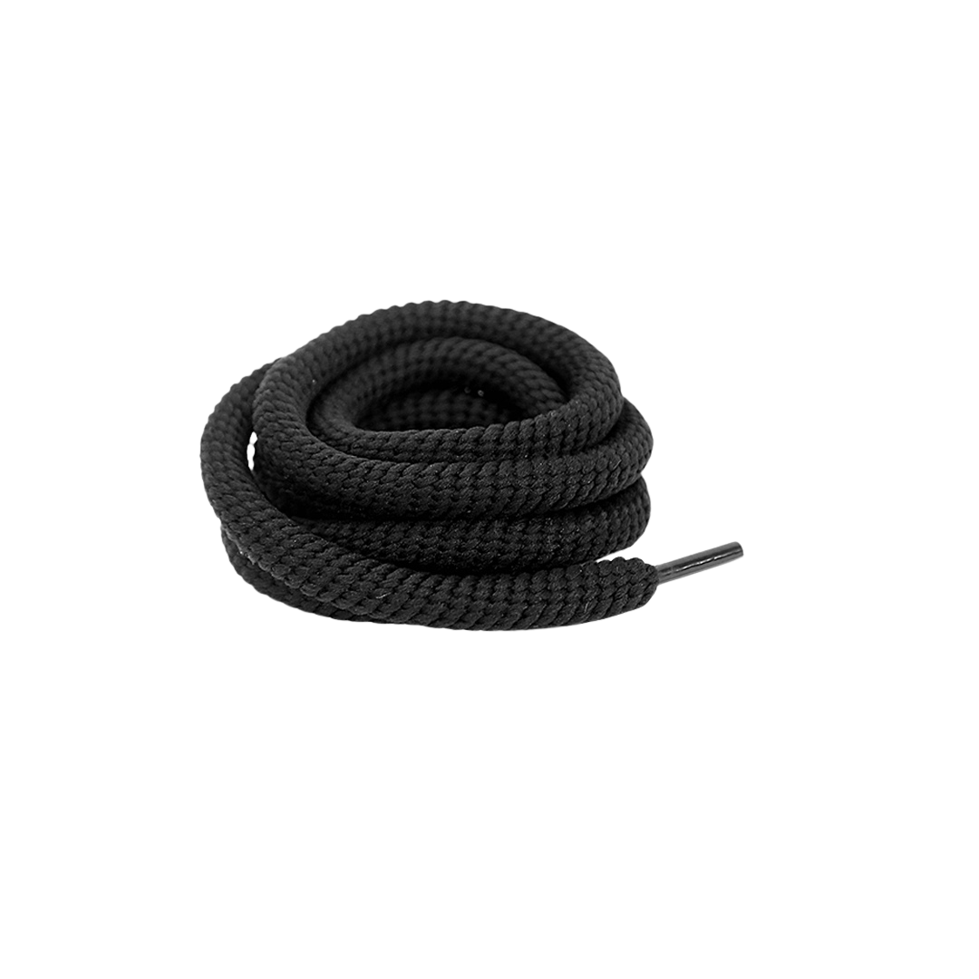 Black Wired Rope Shoelaces | Premium Sneaker Laces – KNOTTY by KNOTTY