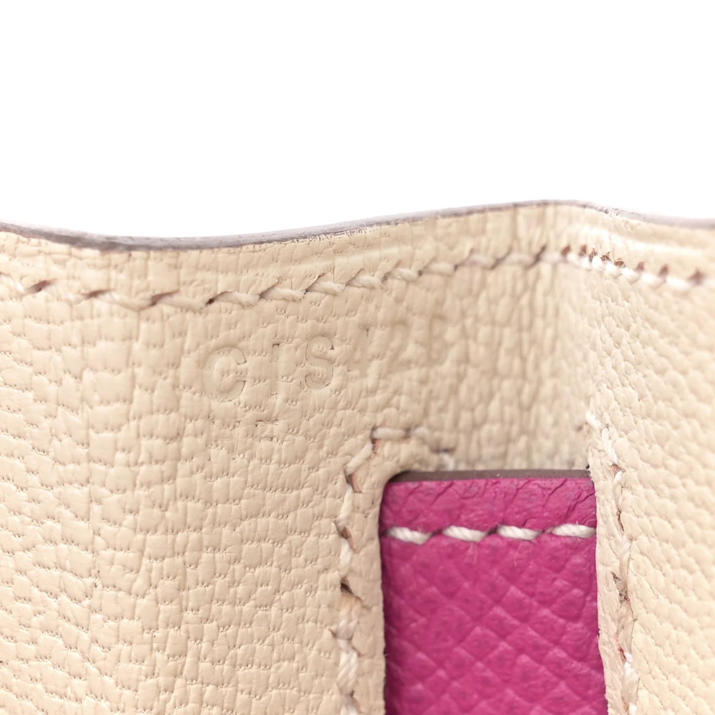 Hermès Horseshoe Kelly Sellier 28 – Craie & Rose Pourpre (2018, Gold Hardware)