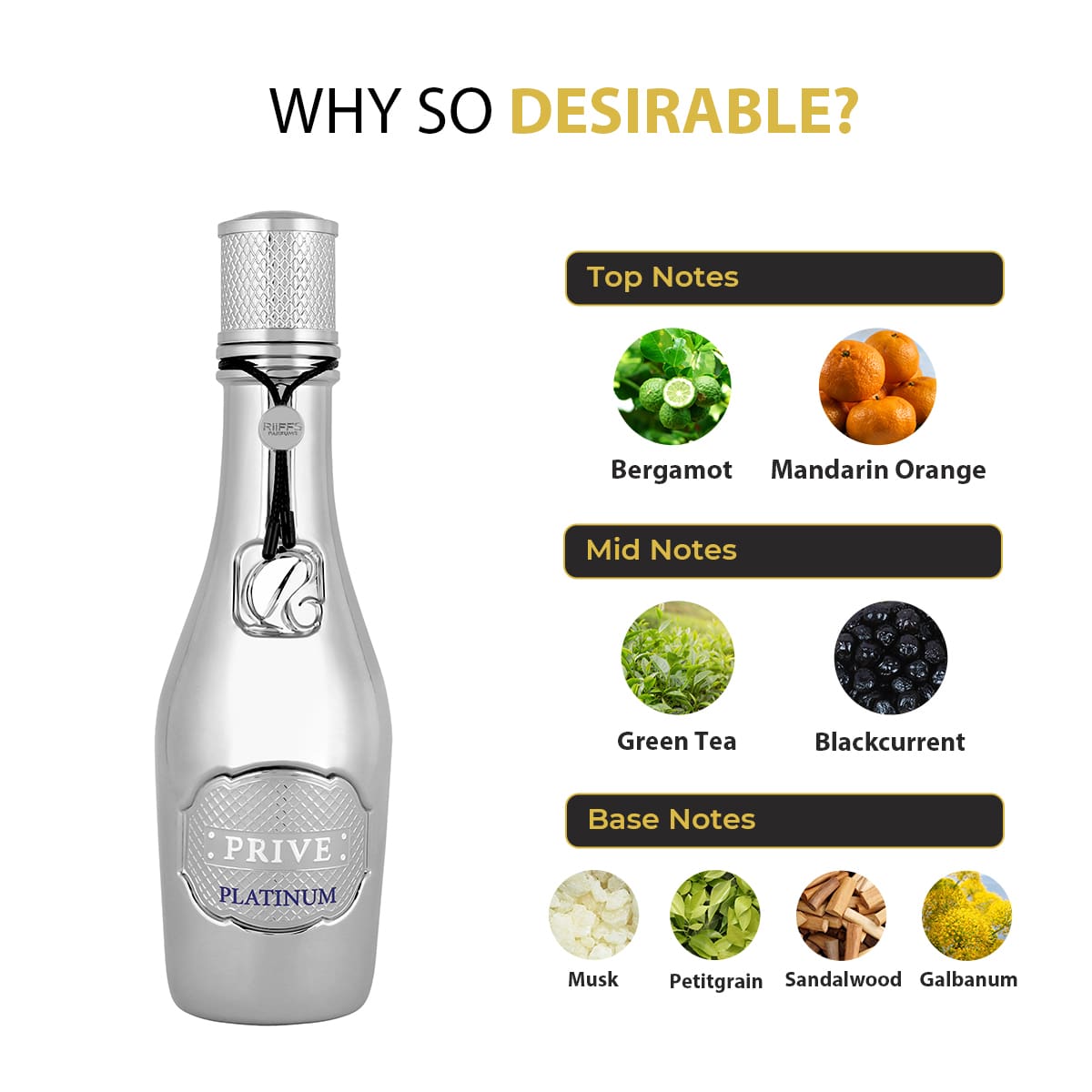 RiiFFS PRIVE PLATINUM 100 ML perfume official product image 2