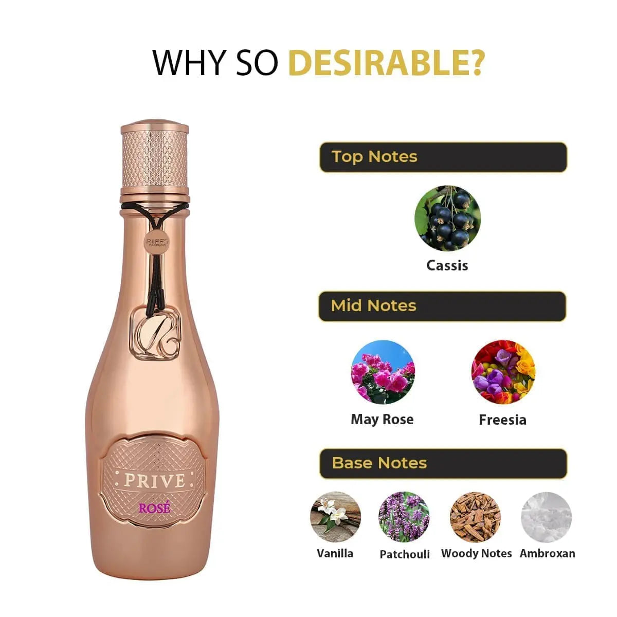 RiiFFS PRIVE ROSE (ROSE GOLD) 100 ML perfume official product image 4