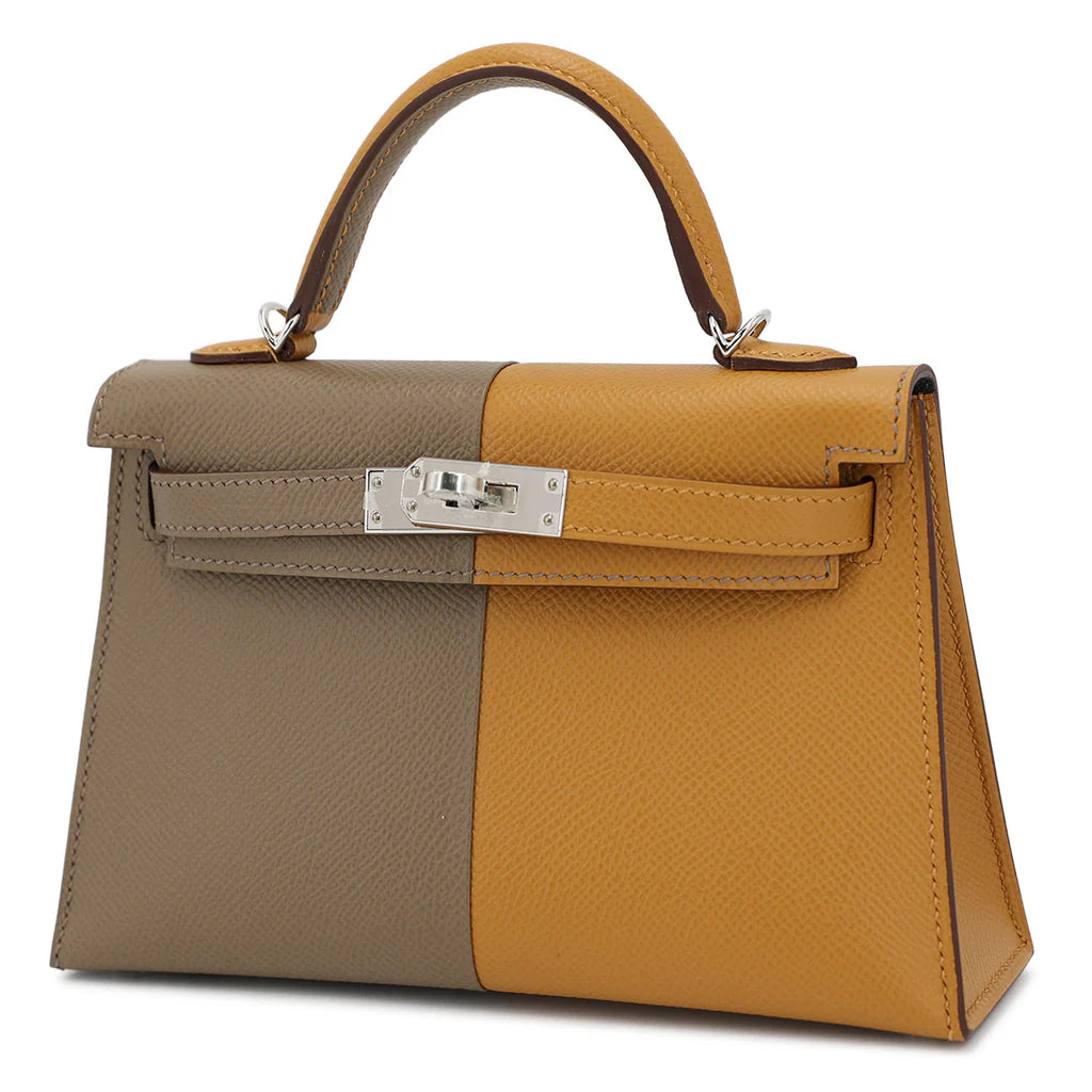 Hermès Mini Kelly II Casaque – Sesame & Etoupe Epsom - Zeuskicks