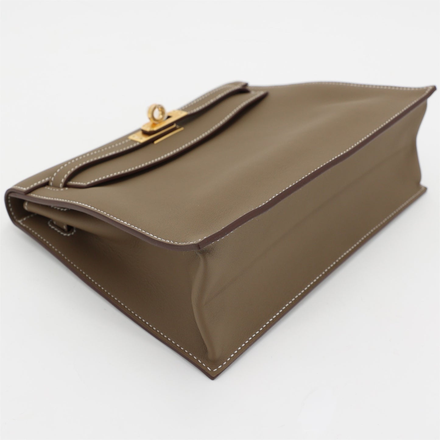 Hermès Kelly Danse – Étoupe Swift Leather with Gold Hardware - Zeuskicks