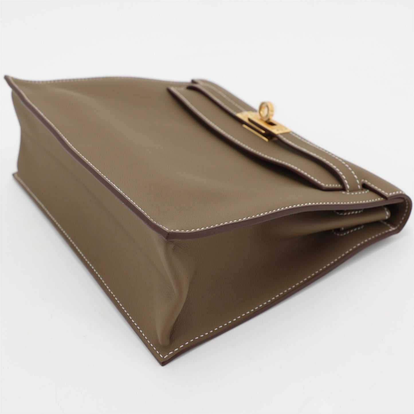 Hermès Kelly Danse – Étoupe Swift Leather with Gold Hardware - Zeuskicks
