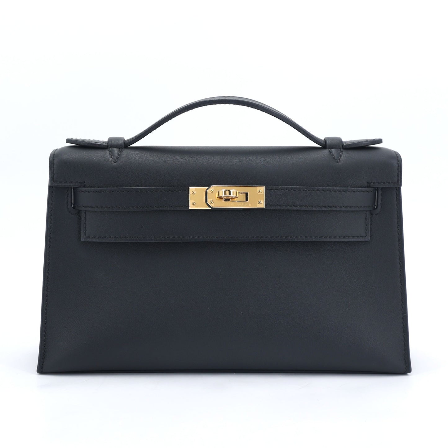 Hermès Kelly Pochette – Noir Swift with Gold Hardware - Zeuskicks