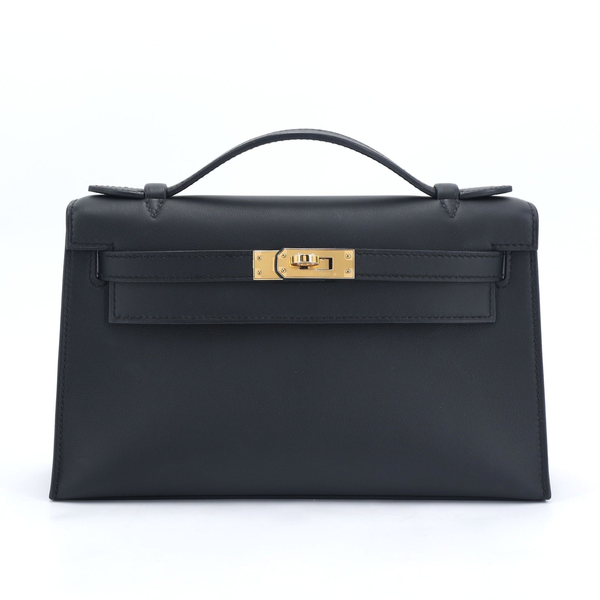 Hermès Kelly Pochette – Noir Swift with Gold Hardware - Zeuskicks