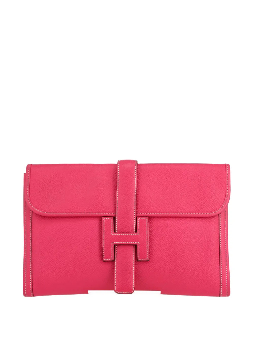 Hermès Jige Clutch – Fuchsia Pink (2013, Epsom Leather) - Zeuskicks