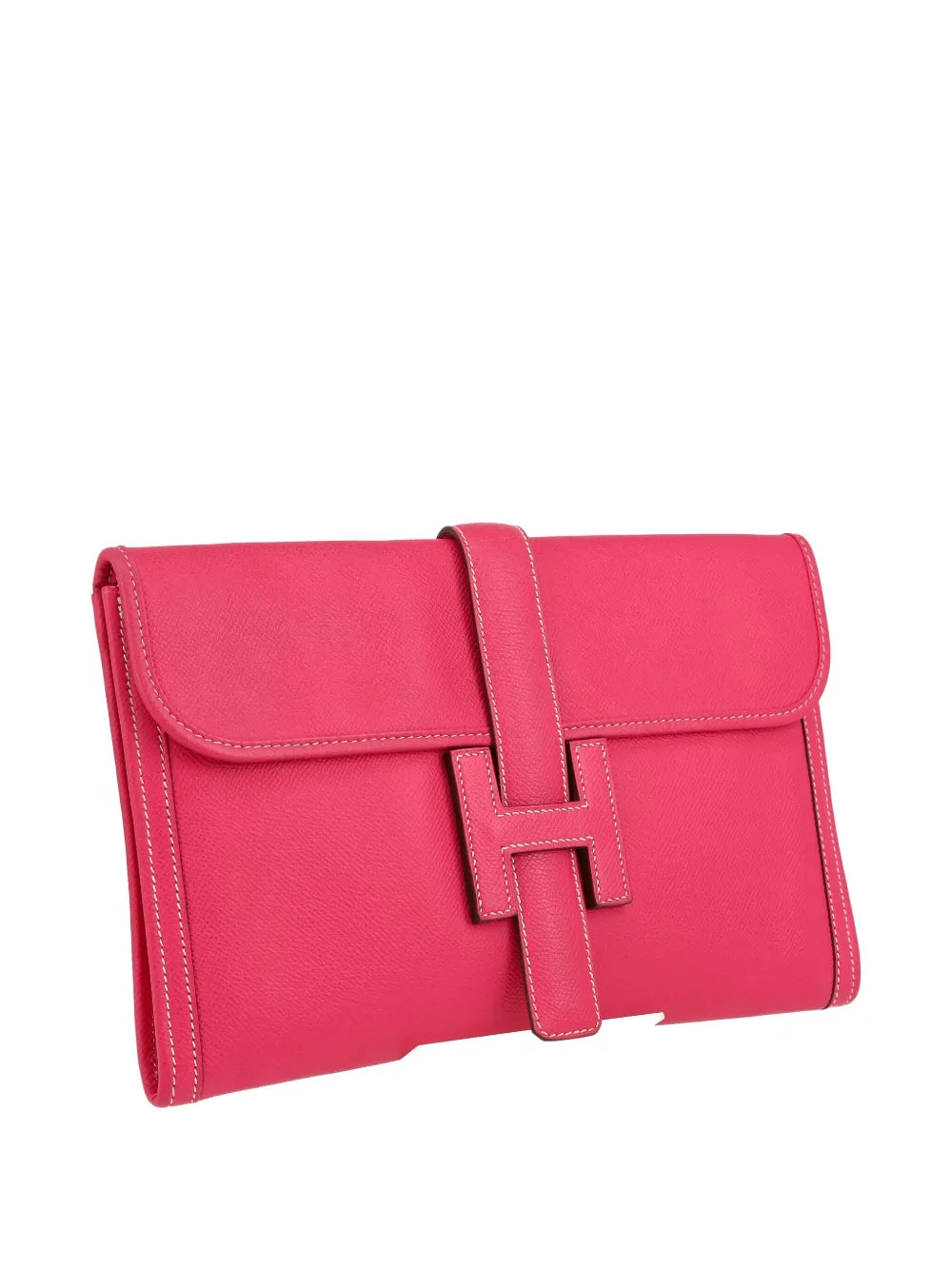 Hermès Jige Clutch – Fuchsia Pink (2013, Epsom Leather) - Zeuskicks