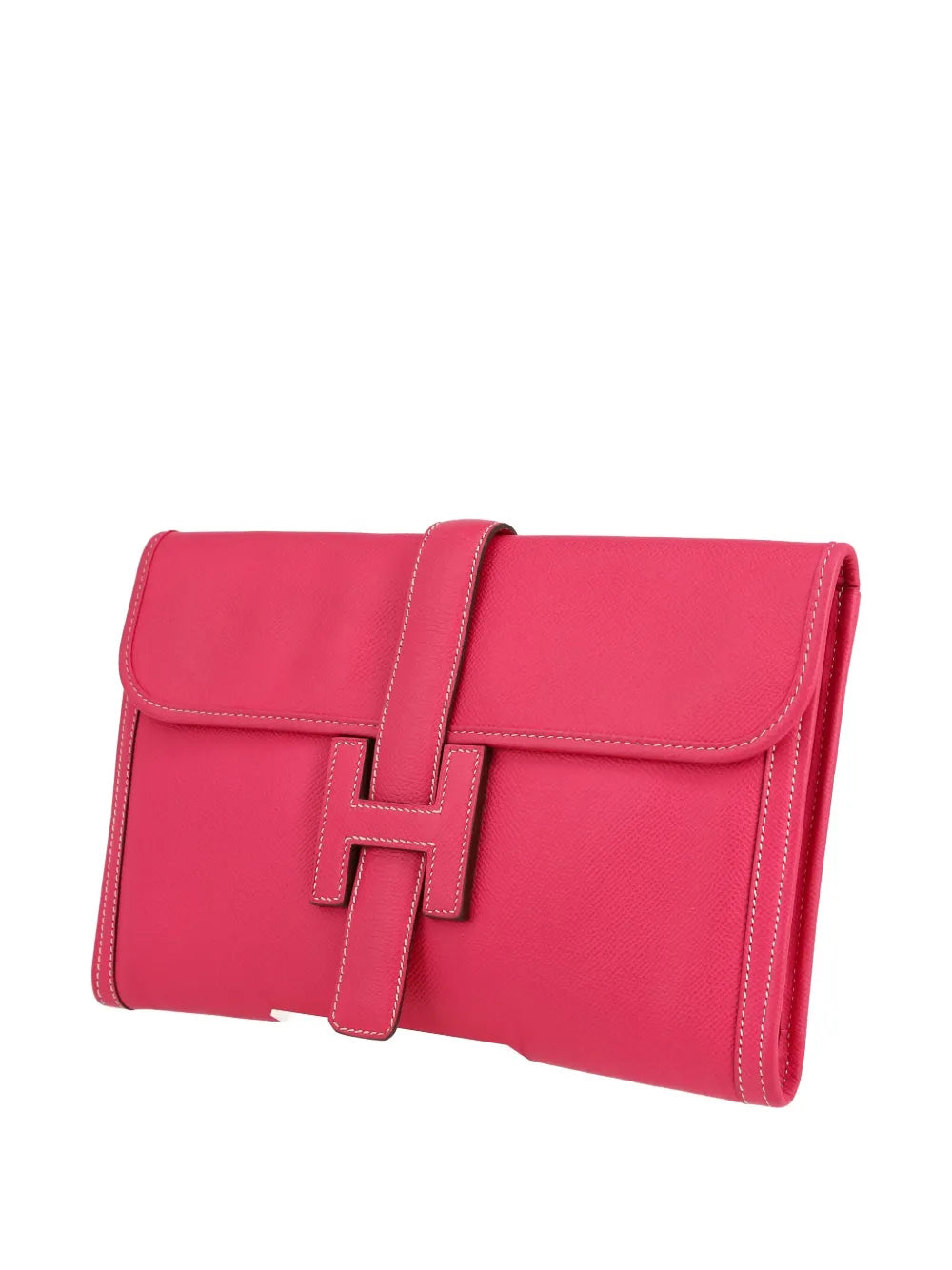 Hermès Jige Clutch – Fuchsia Pink (2013, Epsom Leather) - Zeuskicks