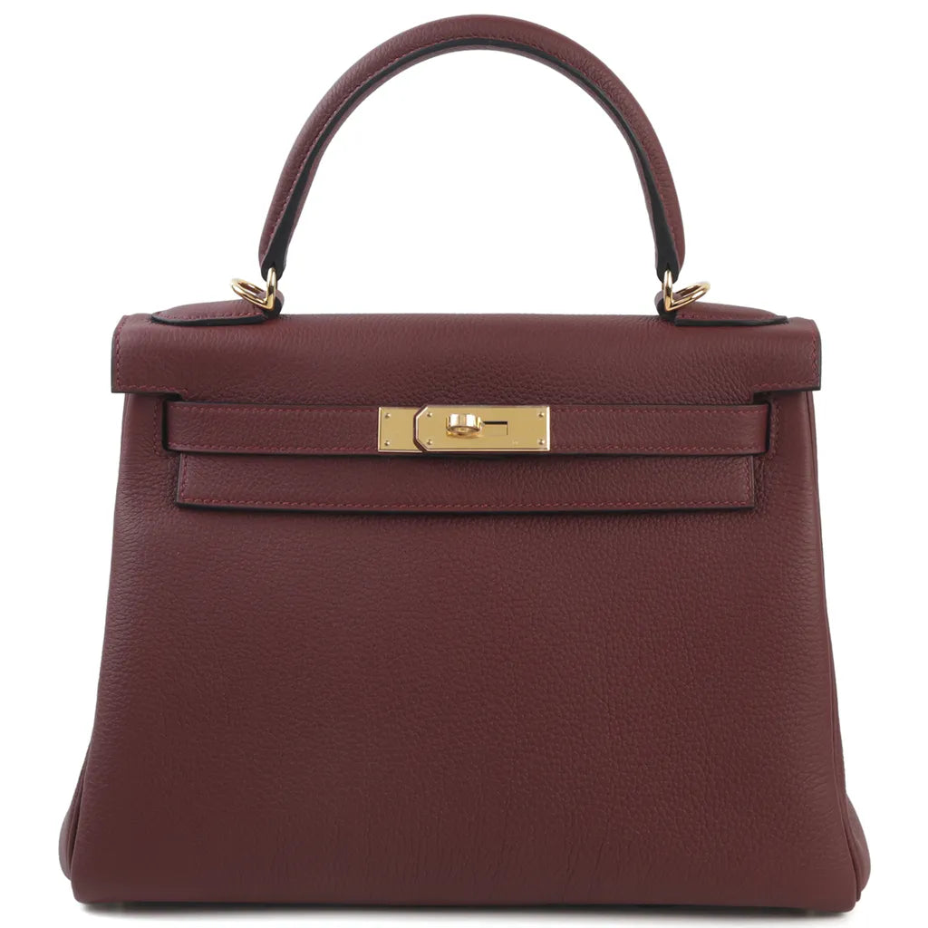 Hermès Kelly 28 – Rouge H Togo Leather with Gold Hardware