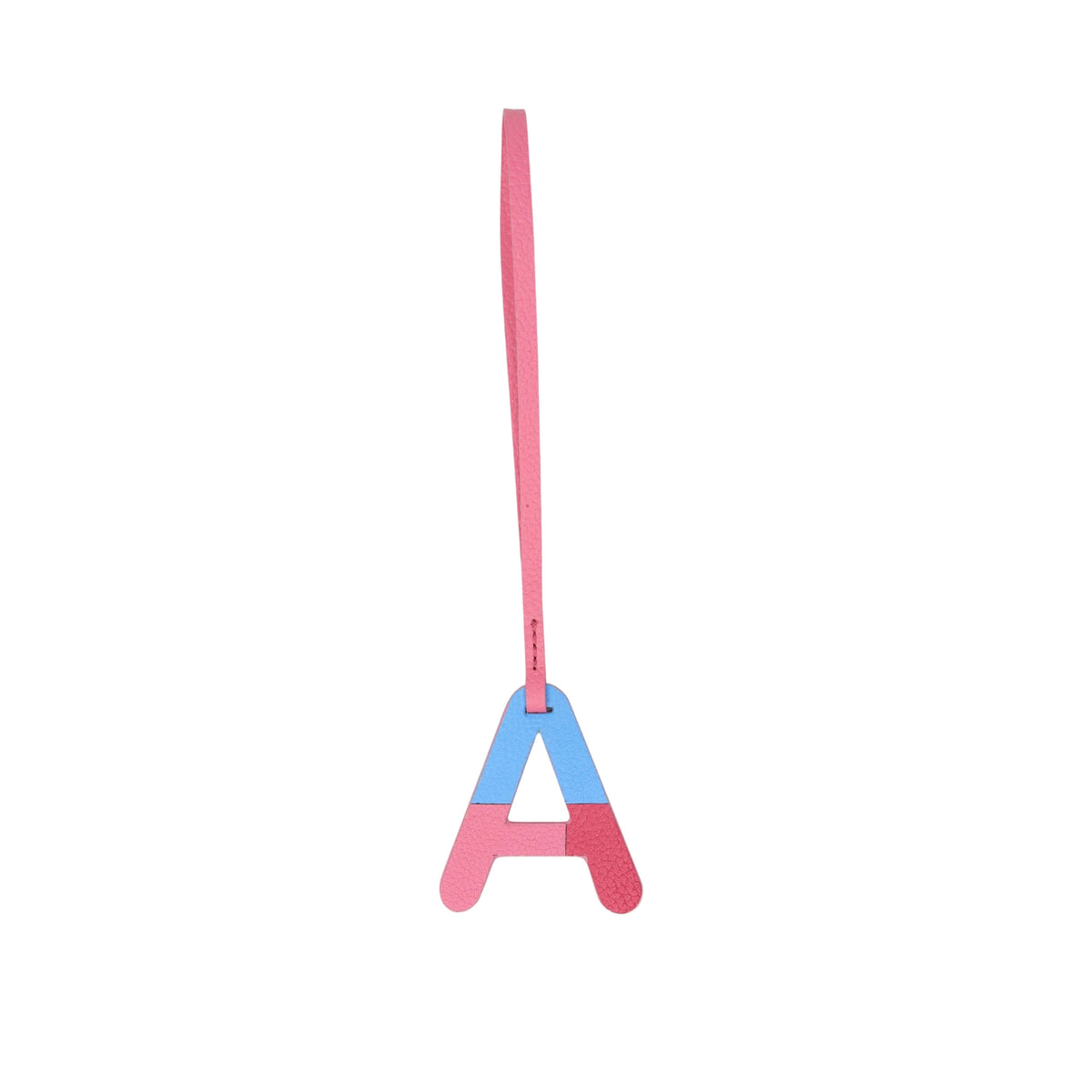 Alphabet Pink Bag Charm by leather charms