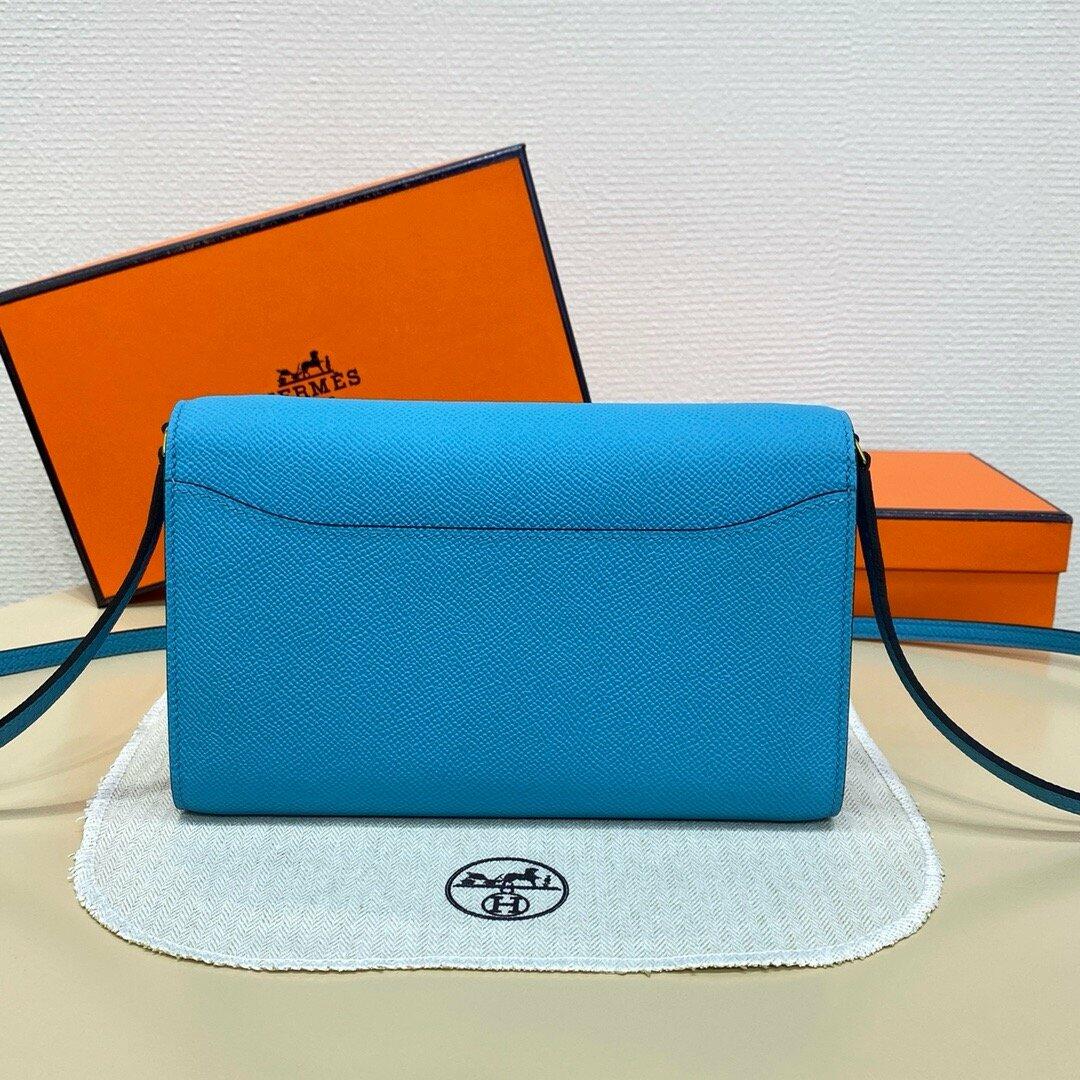 Hermès Constance To Go – Epsom Leather in Blue Celeste with Gold Hardware - Zeuskicks